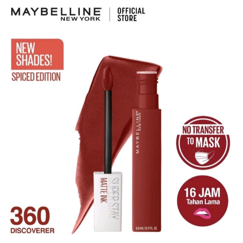 maybelline lipstik superstay matte ink [tokoyasmin93]