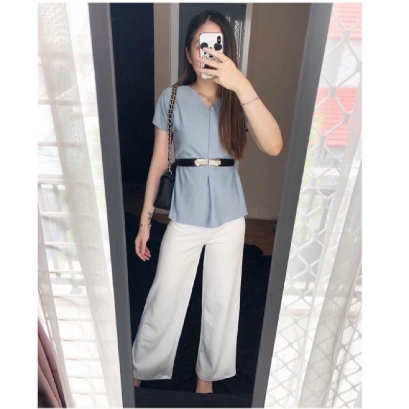 [NEW] Loose Top simple Atasan baju Blouse Wanita