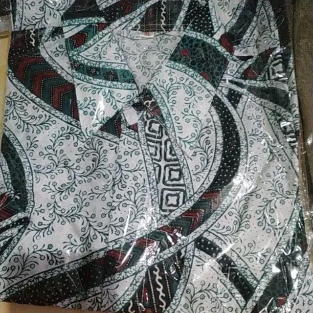 Kemeja Batik Pria Ireng Biru Tuo