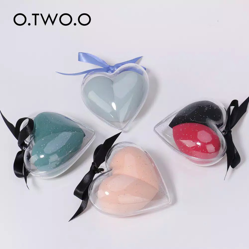 (READY &amp; ORI) O.TWO.O OTWOO Beauty Puff Heart Shape Sponge Hati Spons 9930