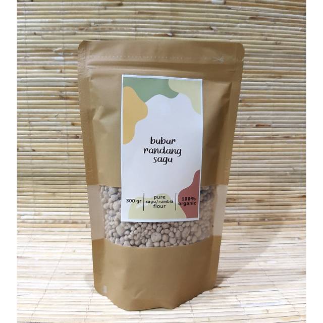 Bubur randang sagu banjar 300 gram (sagu untuk membuat bubur randang banjar)