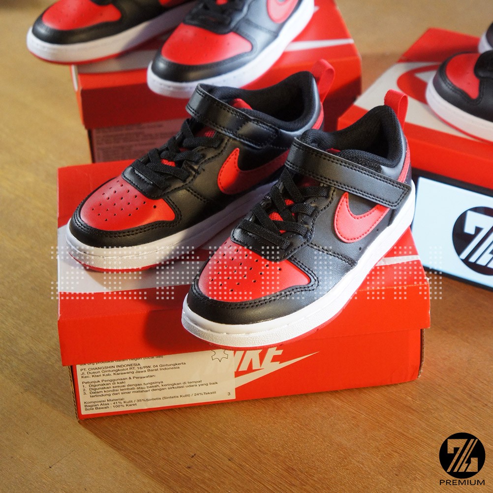 SEPATU / SNEAKERS ANAK NIKE COURT BOROUGH LOW 2 ORIGINAL PRE SCHOOL (  PS  )