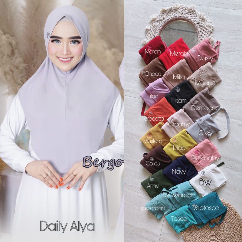 Bergo Alya (Variasi Bordir AH)