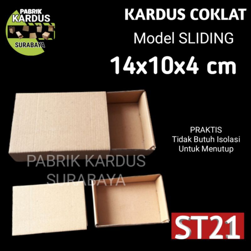

KOTAK SLIDING ST-21 COKLAT KARDUS KARTON BOX HP AKSESORIS