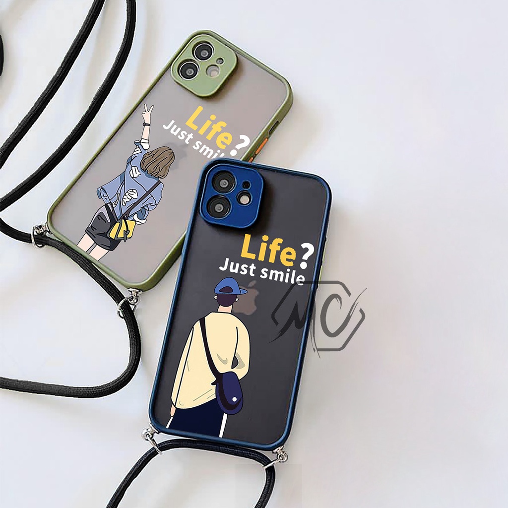 COUPLE CASE MY CHOICE SLING CASE STRIPE CASING TERBARU CASE HP XIAOMI REDMI 10 MI 11 LITE NOTE 10 PR