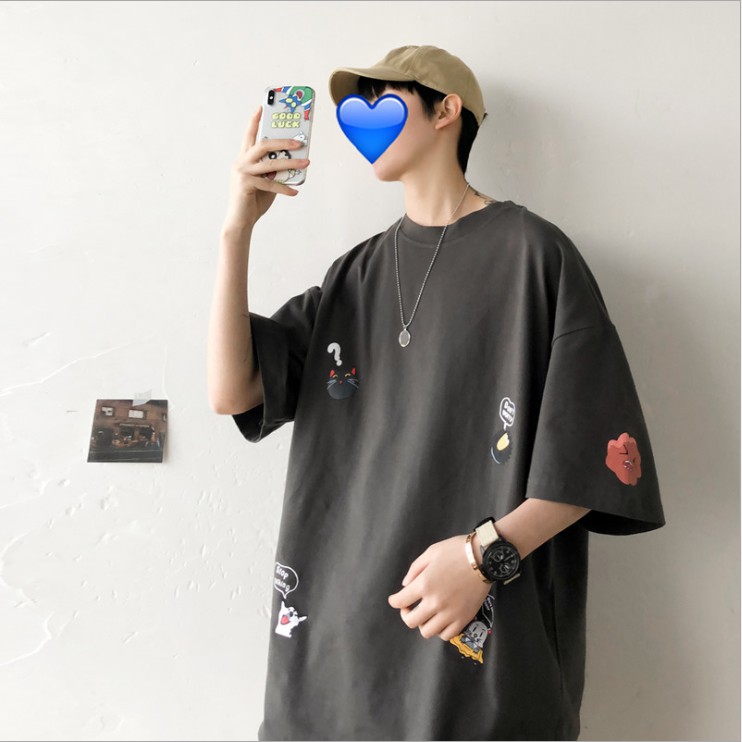 T-SHIRT100% KATUN IMPORT OVERSIZED FASHION PRINTING KATUN 100% IMPOT!! KASUAL || T-SHIRT KOREA STYLE NEW|!!!