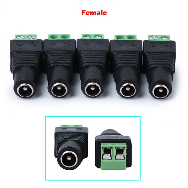 Baut Betina Female DC Power Jack Connector Adapter Plug 2.1 x 5.5mm Socket Soket Terminal