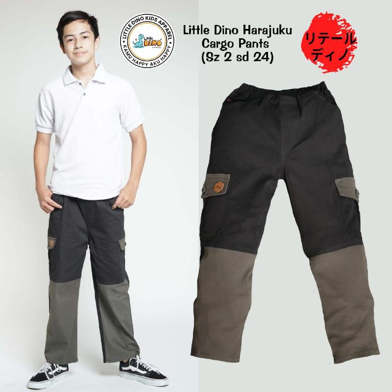 Littledino Chinos Anak Cargo 1 - 15 Harajuku