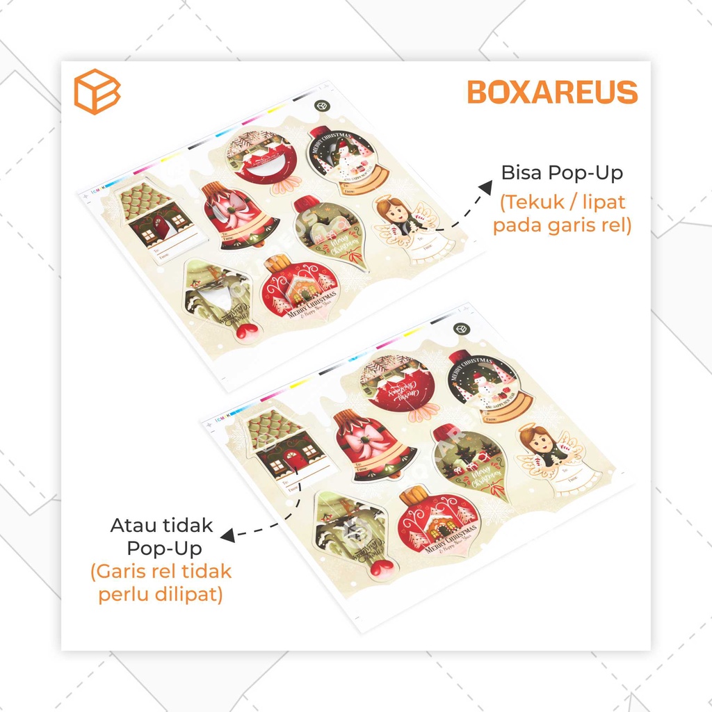 Hang Tag Natal Gantungan Christmas Hangtag Hiasan Parsel | HTK SC2