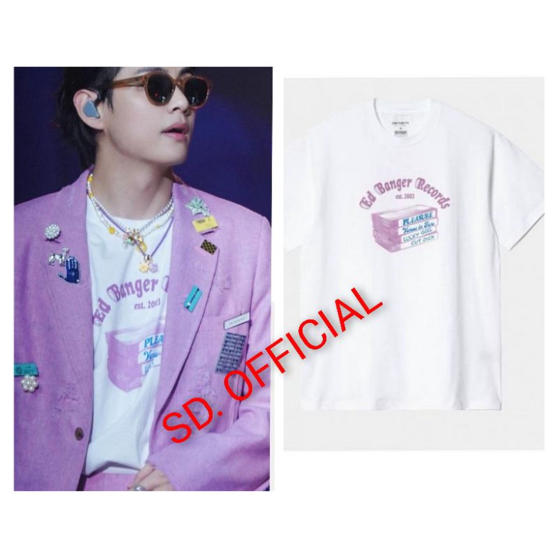 Kaos Bangtan Taehyung Ed Banger Konser Las Vegas Hanya Depan