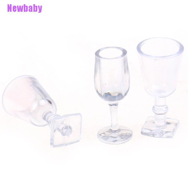 Newbaby 4pcs / set Mainan Miniatur Peralatan Makan Untuk Aksesoris Rumah Boneka 1: 12