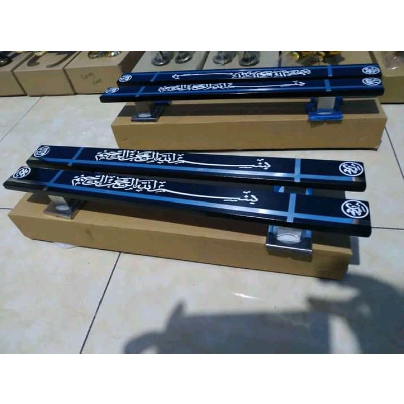 tarikan_pintu stenlis still anti karat motif kaligrafi