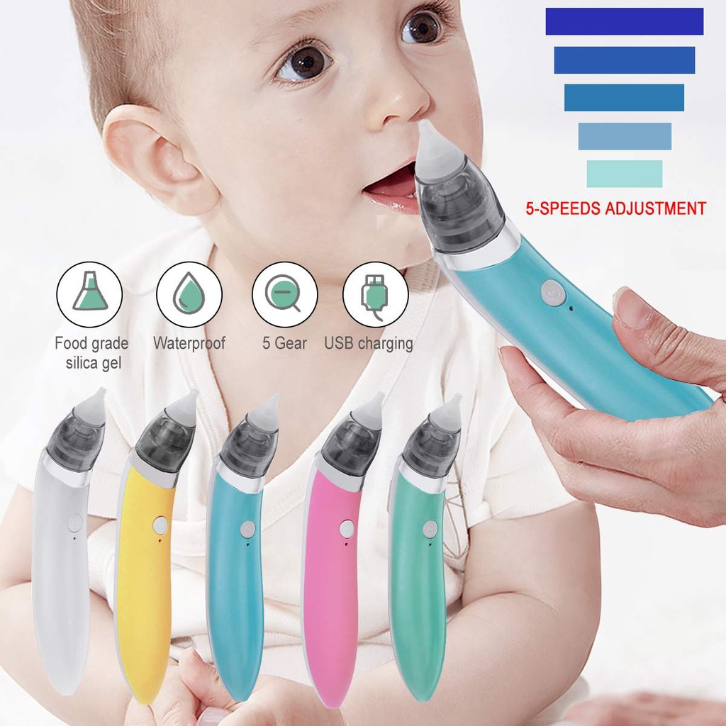 Baby Nasal Aspirator Pembersih Hidung Bayi Elektrik Alat Penyedot Ingus Tersumbat Anak Nose Cleaner