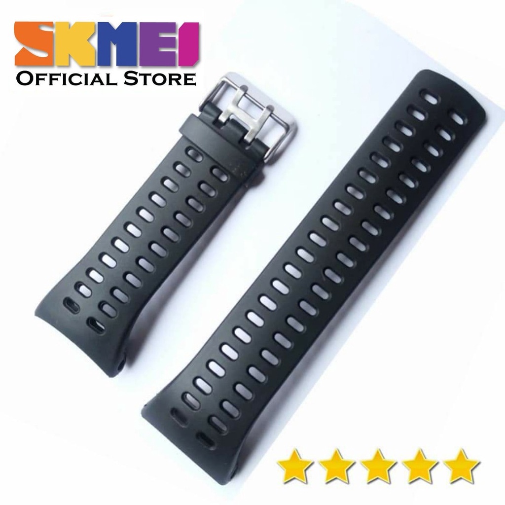 Strap tali jam tangan Skmei 1295 SKMEI 1295 Hitam skmei pedometer