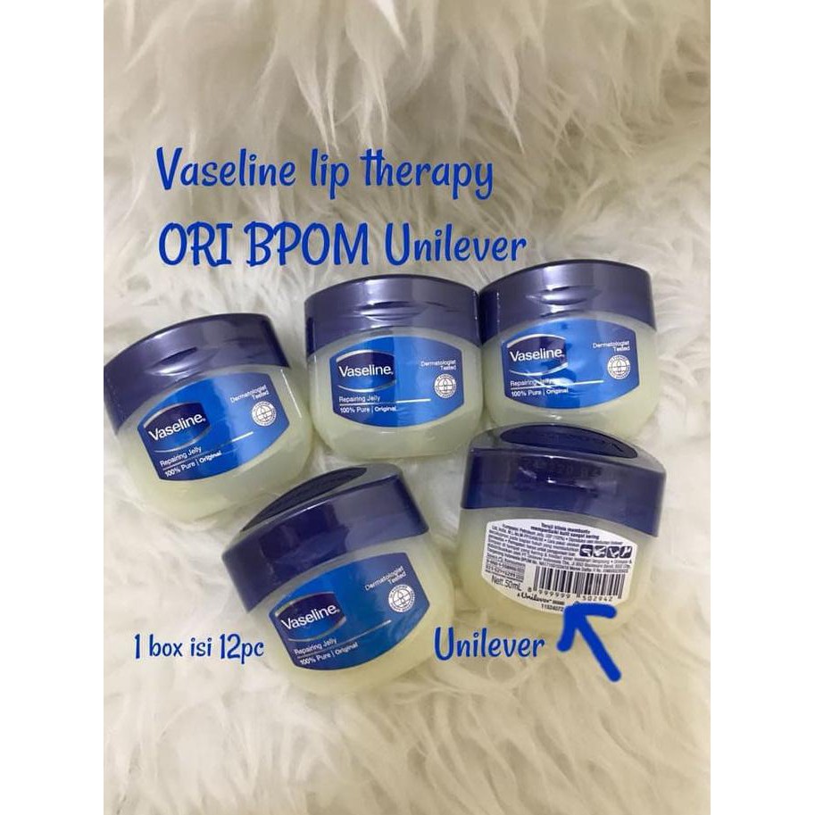 Amazing Vaseline Lip Therapy Original Bpom Unilever 50Ml