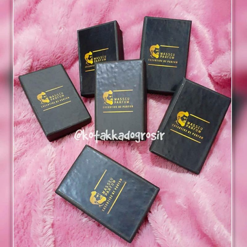 

Box Emas Antam atau Parfum 10x6x3 hitam FREE CETAK LOGO min12pcs