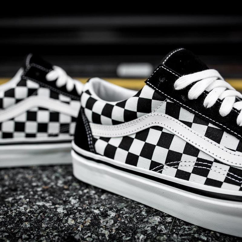 VANS OLDSKOOL 36 DX ANAHEIM FACTORY CHECKERBOARD BLACK/WHITE ORIGINAL 100%