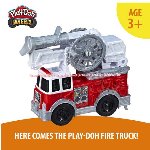 Play-doh Wheels Firetruck Mainan lilin Playdoh Mobil pemadam Kebakaran Blangwir