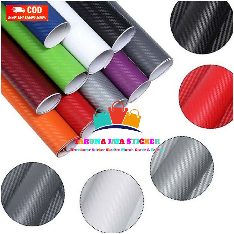 Stiker Skotlet Carbon 3D Stiker motor karbon skotlet carbon banyak warna dan bahan lentur