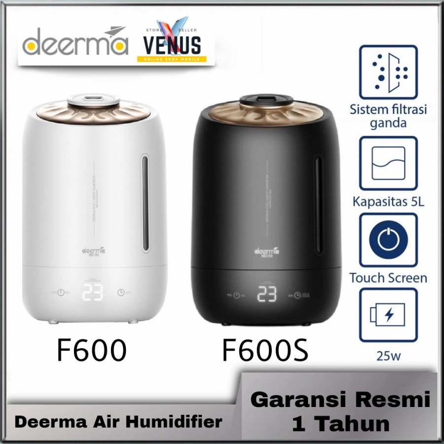 Deerma Air Humidifier Ultrasonic Large Capacity 5L - F600