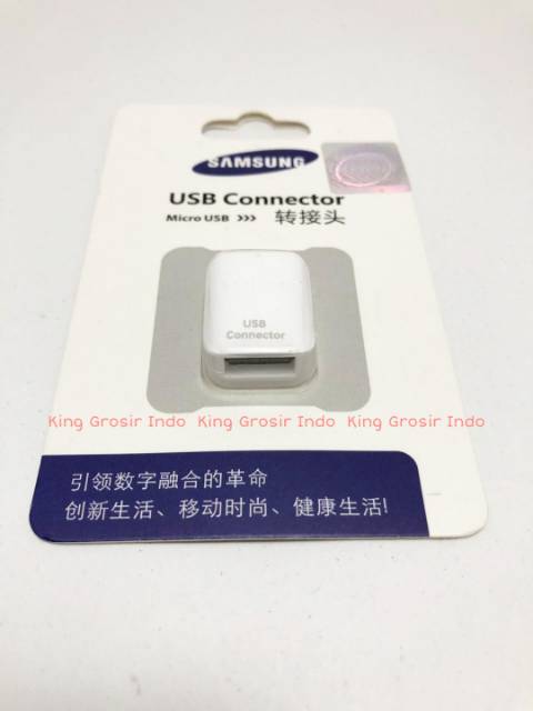 Converter Samsung Usb OTG Type Micro Original 100% Connector OTG Kit Konektor Mikro