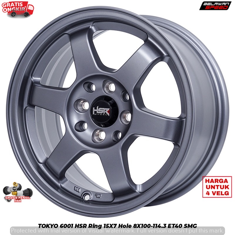 VELK RACING VELG MOBIL JDM UNTUK BRIO MONTANA MOBILIO AVEO KALLOS VIOS R15 HSR TOKYO