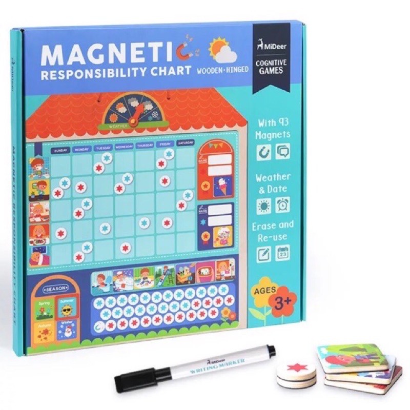 Mideer magnetic responsibility chart - cognitive game