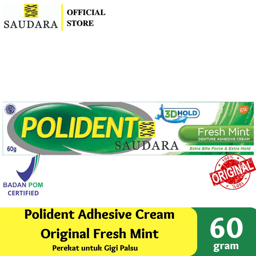 POLIDENT  - Lem Perekat Gigi Palsu