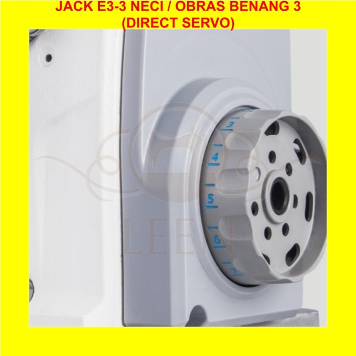 Mesin Neci Direct Servo Jack E3-3 E 3 Jahit Obras Benang 3 LEEN