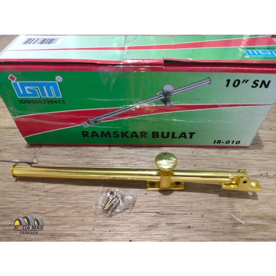 RAMSKAR BULAT KUNING GP LAMSKAR PENAHAN JENDELA PUTAR TARIK IGM 10"