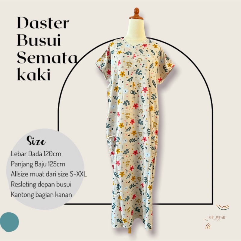 DASTER BUSUI SEMATAKAKI|DASTER ADEM|DASTER SEMATA KAKI | DASTER RAYON | DASTER PANJANG| DASTER MURAH-376