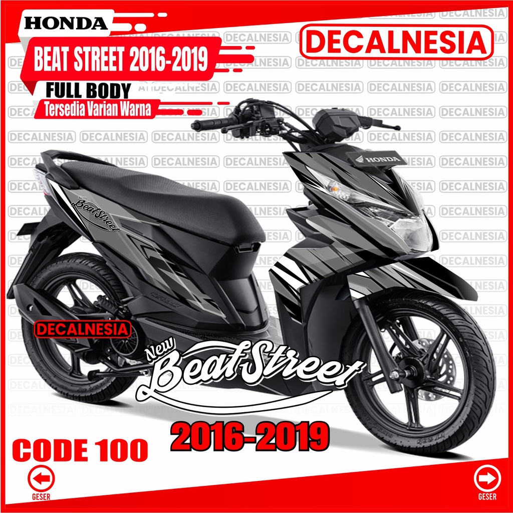 Decalnesia Decal Beat Street Old 2018 2019 Full Body Stiker Motor Street 2016 2017 Sticker Modif Dek