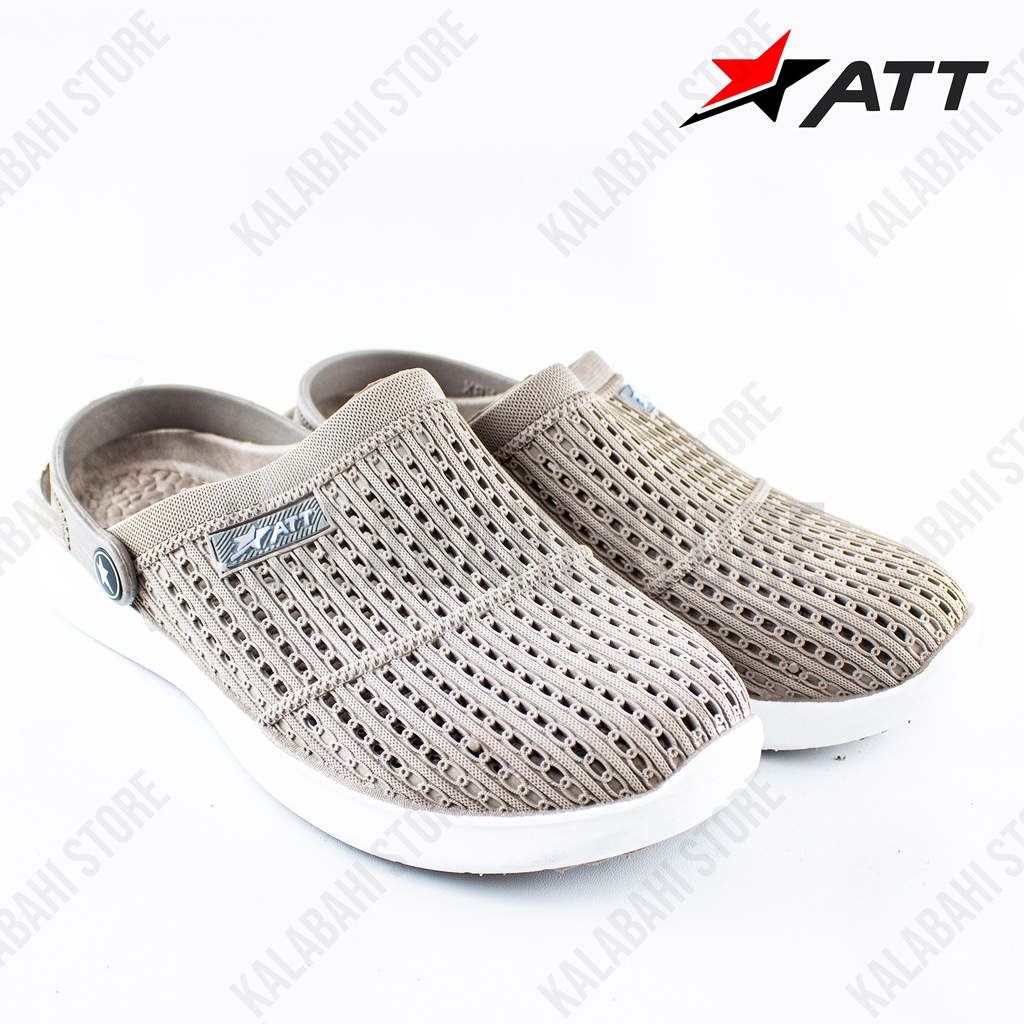 Sandal Slop Pro ATT MSW 562 Sandal Baim Kokop / Sendal Kodok Bakpau 37/40-Abu muda
