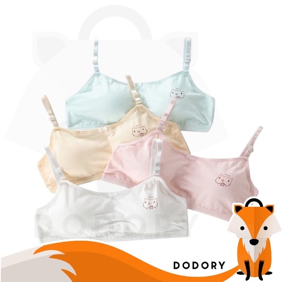 DODORY BRA546 Miniset Anak Remaja Miniset Katun Pakaian Dalam Anak Cewek