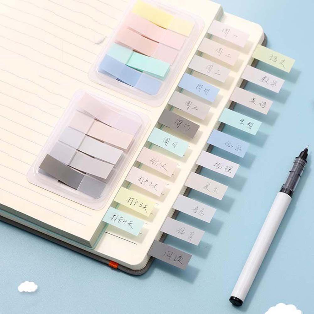 Lanfy Index Memo Pad Self-Adhesive Student To Do List Kertas Sekolah Kantor Alat Tulis Bookmark Marker Sticky Note