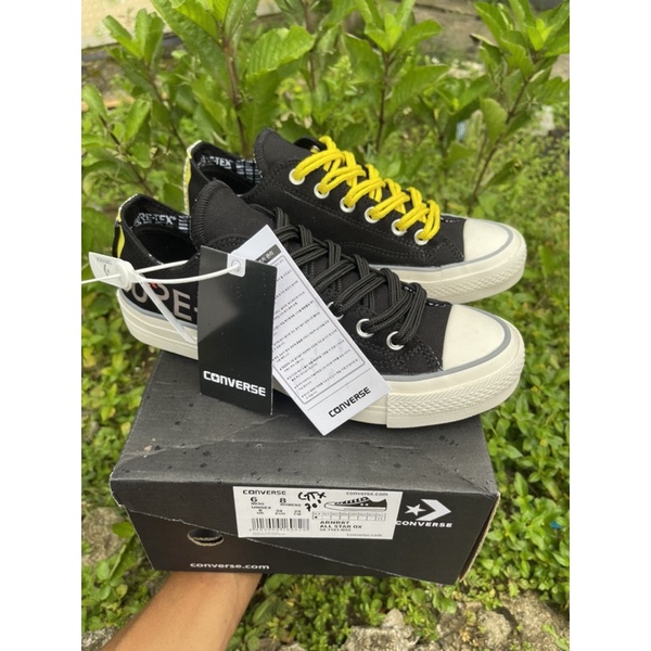 SEPATU SNEAKER GORE-TEX BNIB BLACK PREMIUM PRIA WANITA