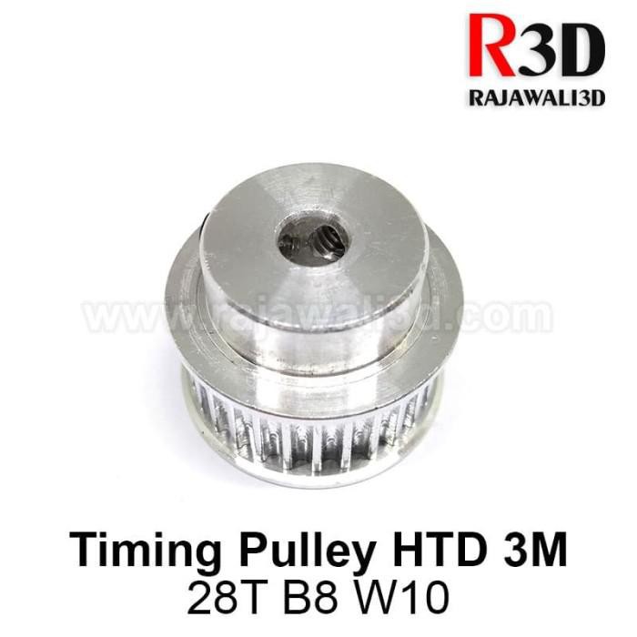 HTD3M Timing Pulley 28 Teeth Bore 8mm Belt 10mm
