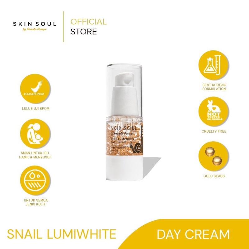 (READY FREE GIFT) SKINCARE SKINSOUL /FACE CARE GLASS SKIN SERIES BY AMANDA MANOPO-DAY CREAM