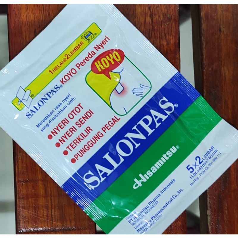 SalonPas Biru Ukuran 2 X 2 / Ukuran 5 X 2 / Pereda Nyeri / Sakit Punggung