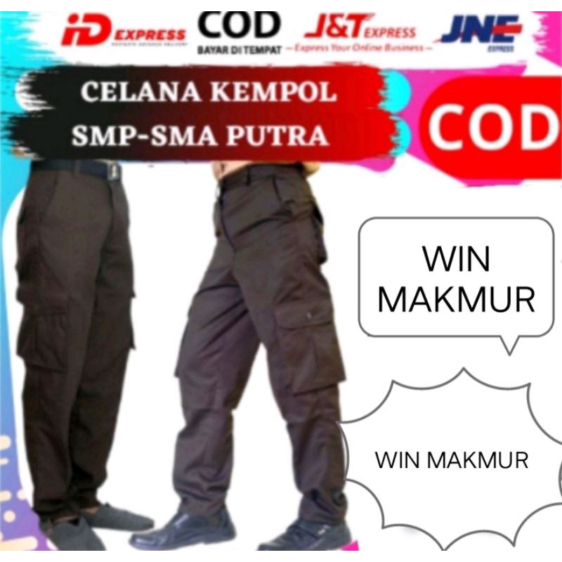 celana pramuka PDL / celana pra PDL / celana coklat PDL / celana pramuka saku 6 / celana pramuka / celana coklat / celana sekolah / celana pramuka cargo / seragam sekolah