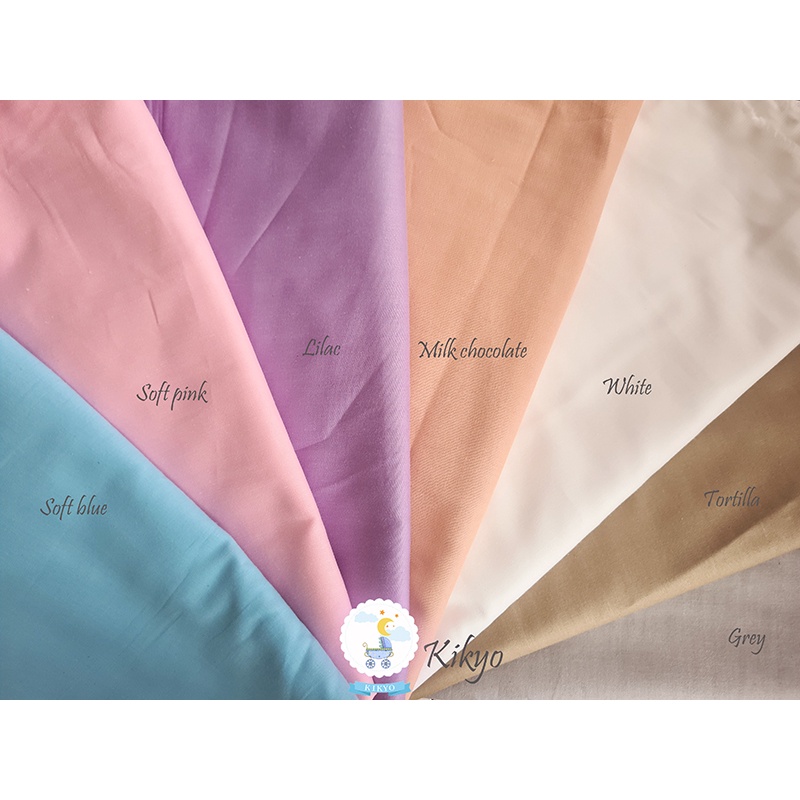 Bantal guling bayi katun jepang polos / sarung bantal guling bayi katun jepang