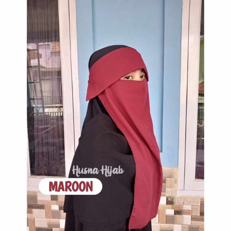 [HUSNA COLLECTION] CADAR BANDANA PON I/ Niqob Bandana Poni / CADAR PONI MURAH