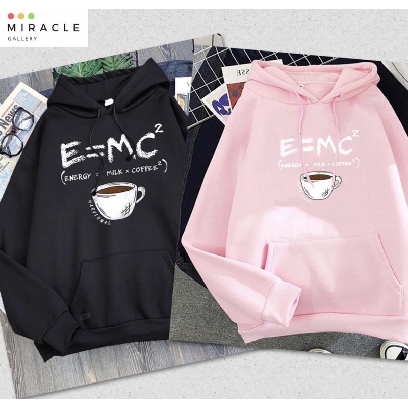 Sweater Hoodie Couple / Jaket pasangan EMC COUPLE Bahan Fleece Premium