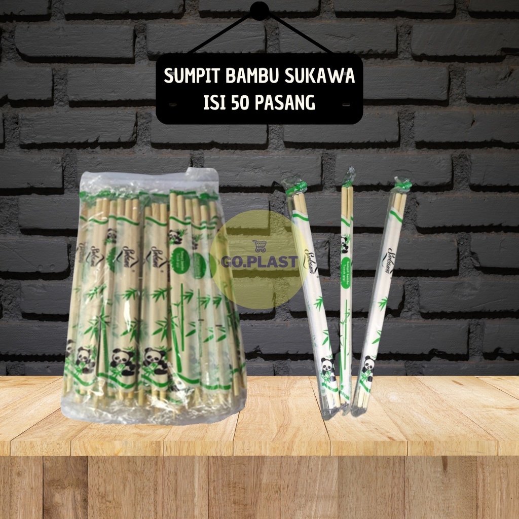 SUMPIT BAMBU PANDA + TUSUK GIGI 50PSG / SUMPIT STERIL 50PASANG