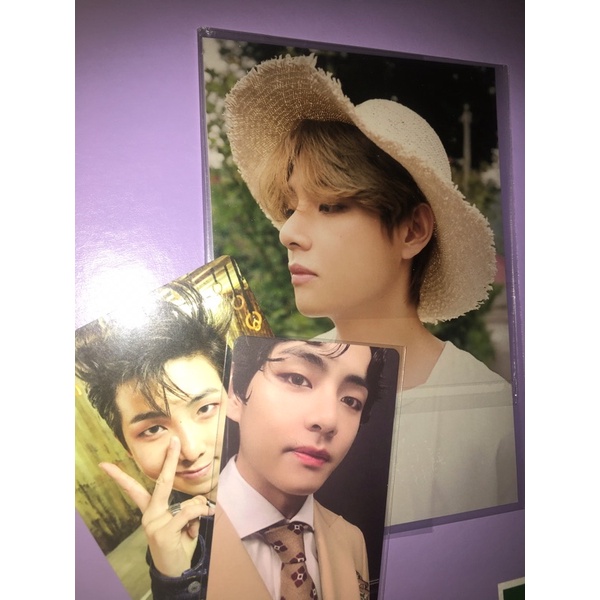 photcard taehyung mots ver 3 + photo random sg21 + pc ab RM