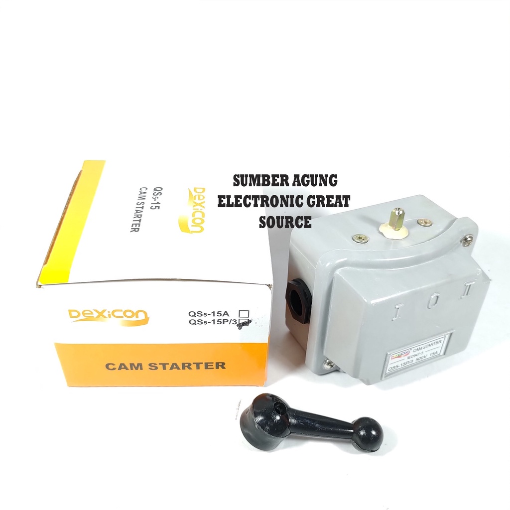 Dexicon Handle 2Pas 3Phase Kecil QS5 15A GZ Cam Starter 500V IOII