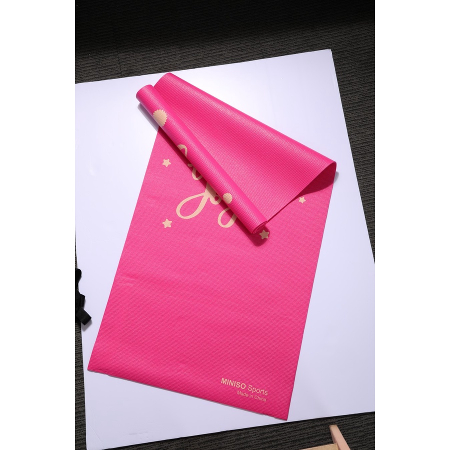 MINISO Matras Yoga 5mm Gym Yoga Mat Non-Slip Olahraga Karpet Workout - Kuning