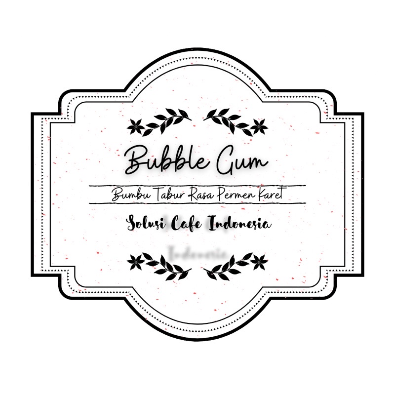 

Bumbu Tabur Keripik Manis rasa Permen Karet Bubble Gum 500gr Solusi Cafe Indonesia