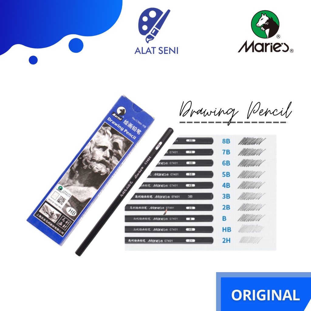 

Pensil Sketsa / Pensil Gambar Maries / Maries Drawing Pencil Pensil Gambar Sketsa C7401