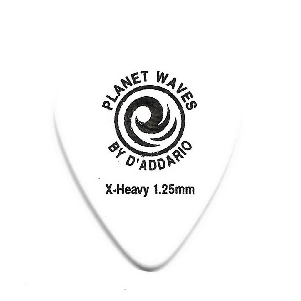 Planet Waves Classic White Celluloid X-Heavy 1.25 mm Pick Gitar